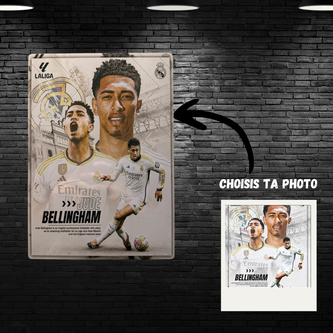 Plaques personnalisables en métal HD avec photos et support magnétique