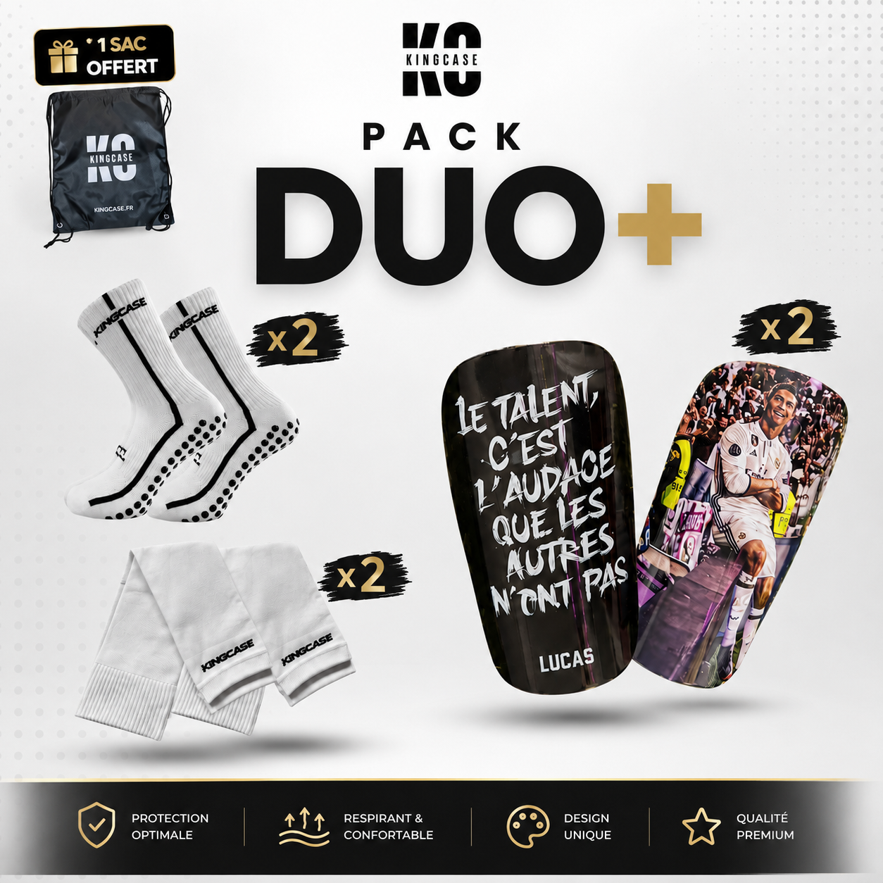⚽ Pack DUO+ – Deux joueurs, une passion !