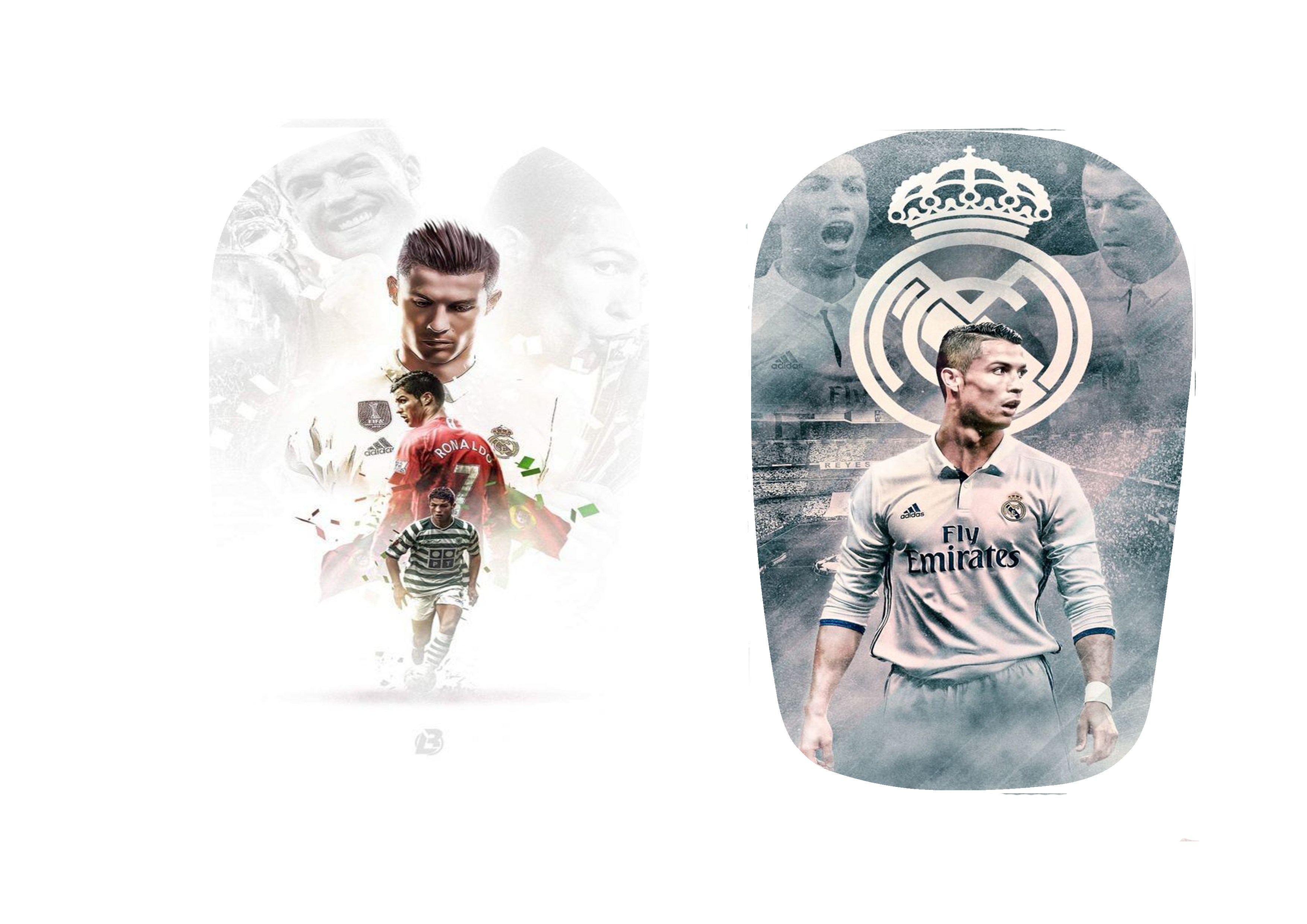 CR7 Réal Madrid - Protège-tibias Personnalisé