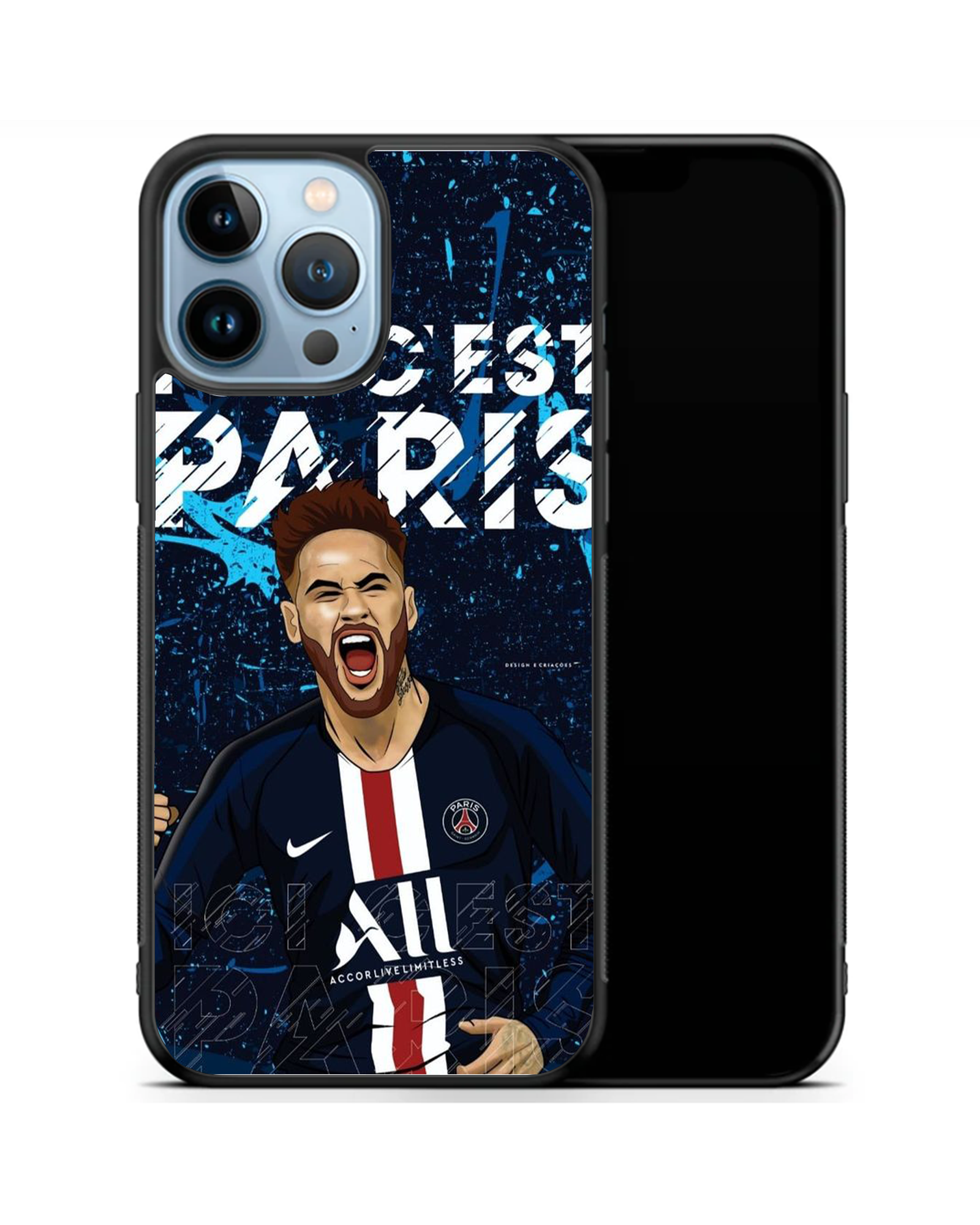 Neymar Ici c'est paris - Coque de téléphone